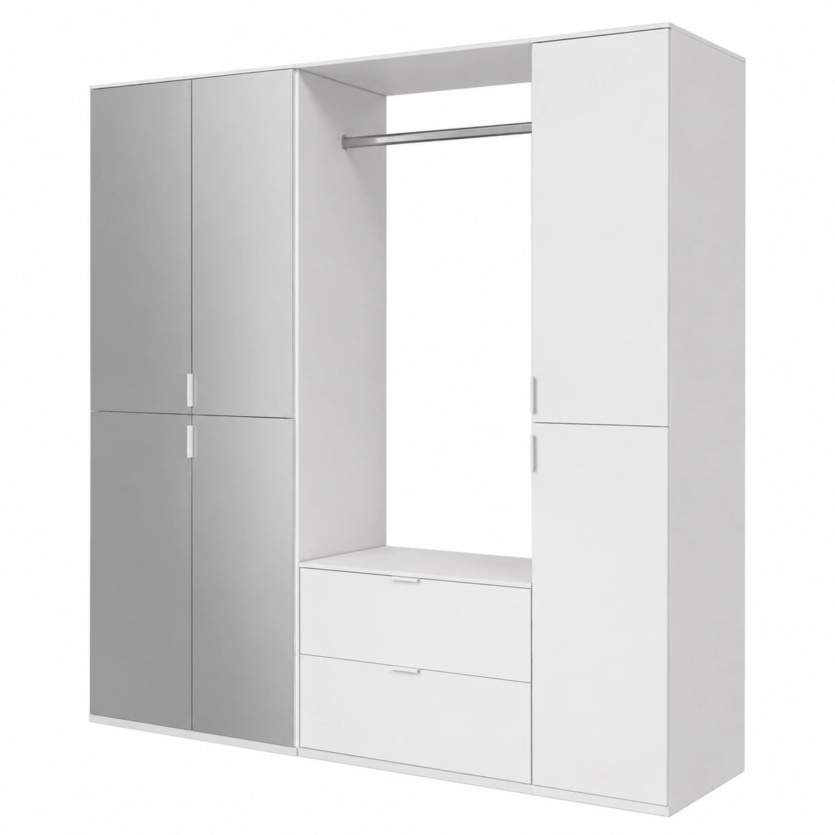Garderobe – 152 cm, mit Schubladen