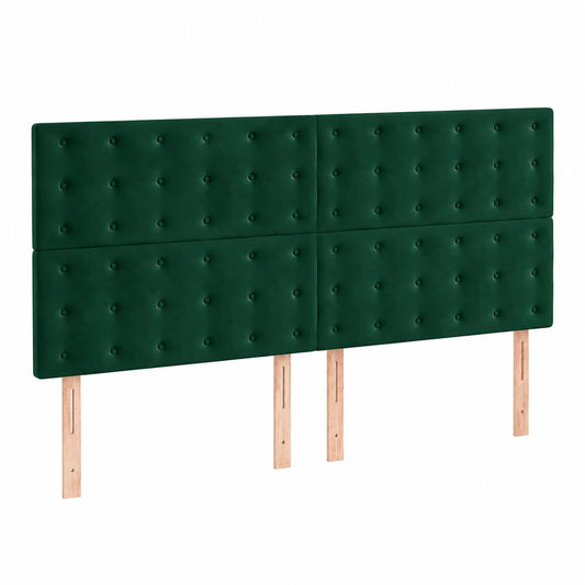 Kopfteil – 128 cm, gepolstert, aus Samt, für Schlafzimmer