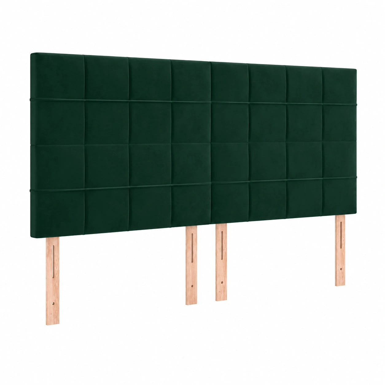 Kopfteil – 128 cm, gepolstert, aus Samt, für Schlafzimmer