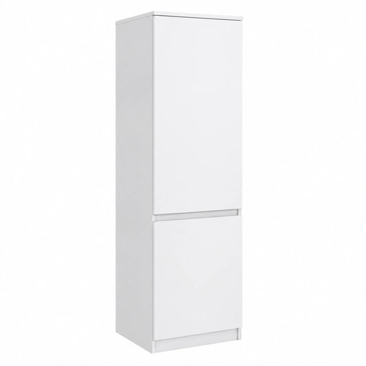 Hochschrank – 50 × 39 × 180 cm, moderner Stil, mit mehreren Türen, mit Ablagen, für Wohnzimmer und Flur