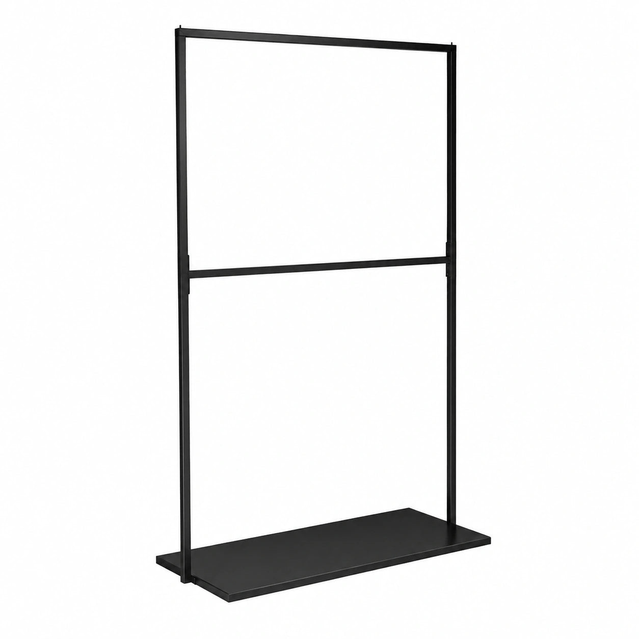 Kleiderschrank – 210 × 120 cm, aus Metall, Schwarz