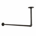 Garderobe – 100 × 40 cm, Industriestil, Schwarz
