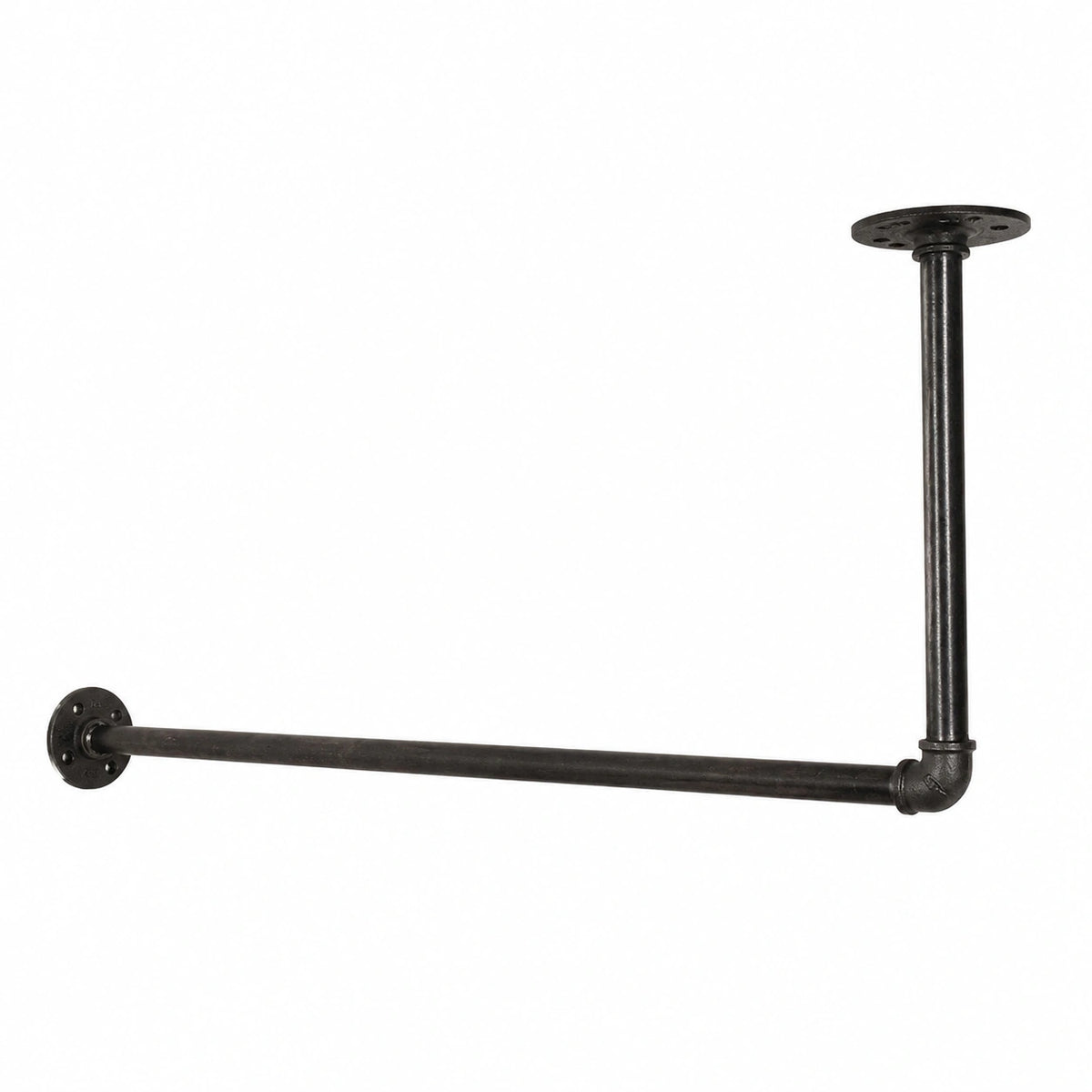 Garderobe – 100 × 40 cm, Industriestil, Schwarz