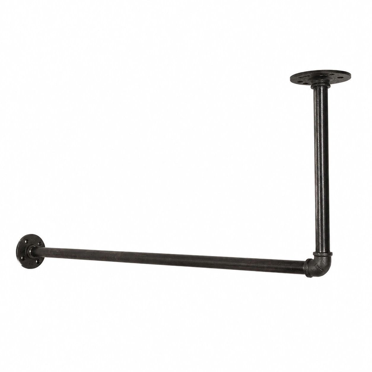Garderobe – 100 × 40 cm, Industriestil, Schwarz
