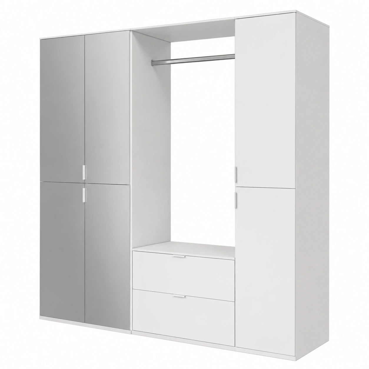 Garderobe – 152 cm, mit Schubladen