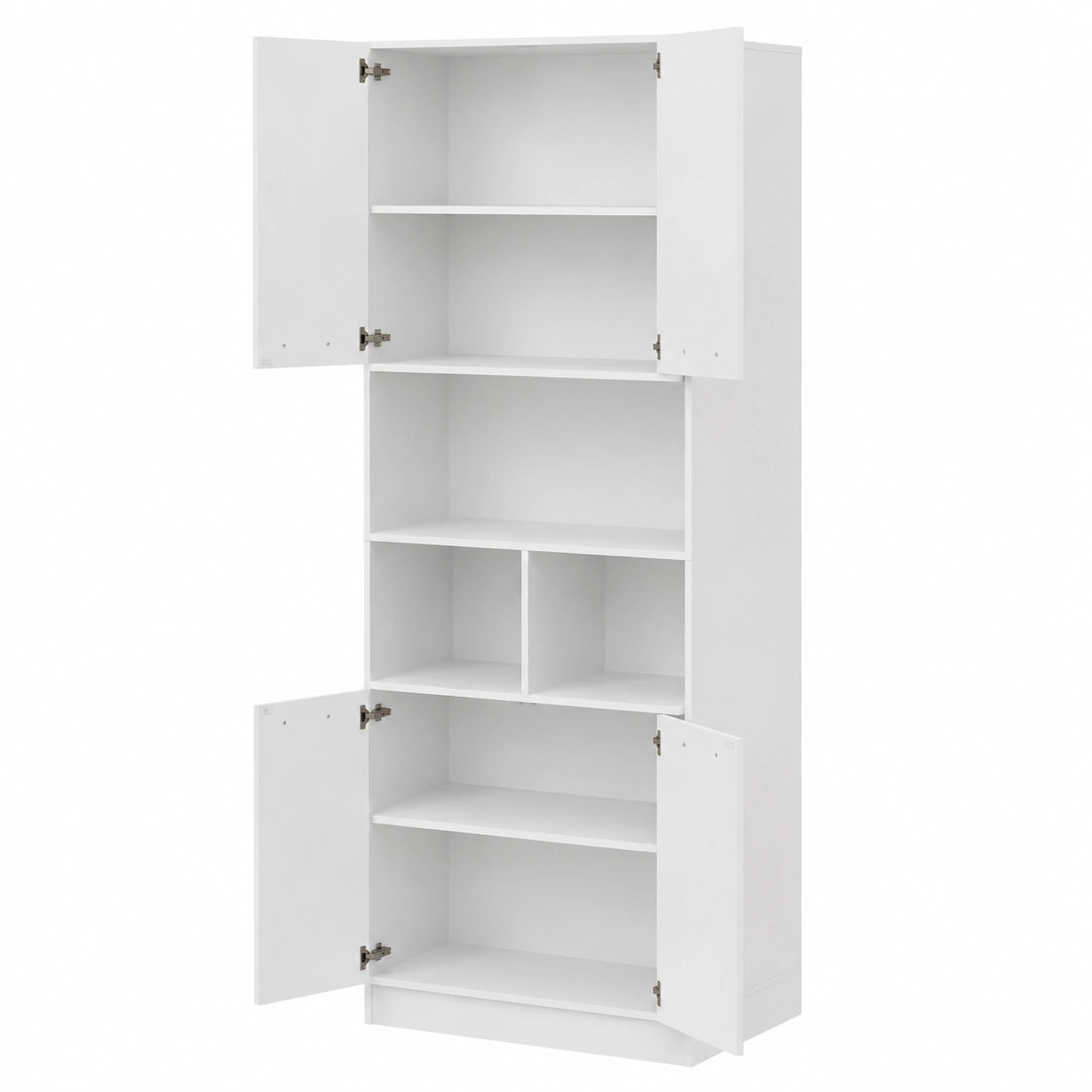 Kleiderschrank – 60 × 40 × 180.5 cm, mit mehreren Türen, mit Ablagen, für Schlafzimmer, Büro und Flur