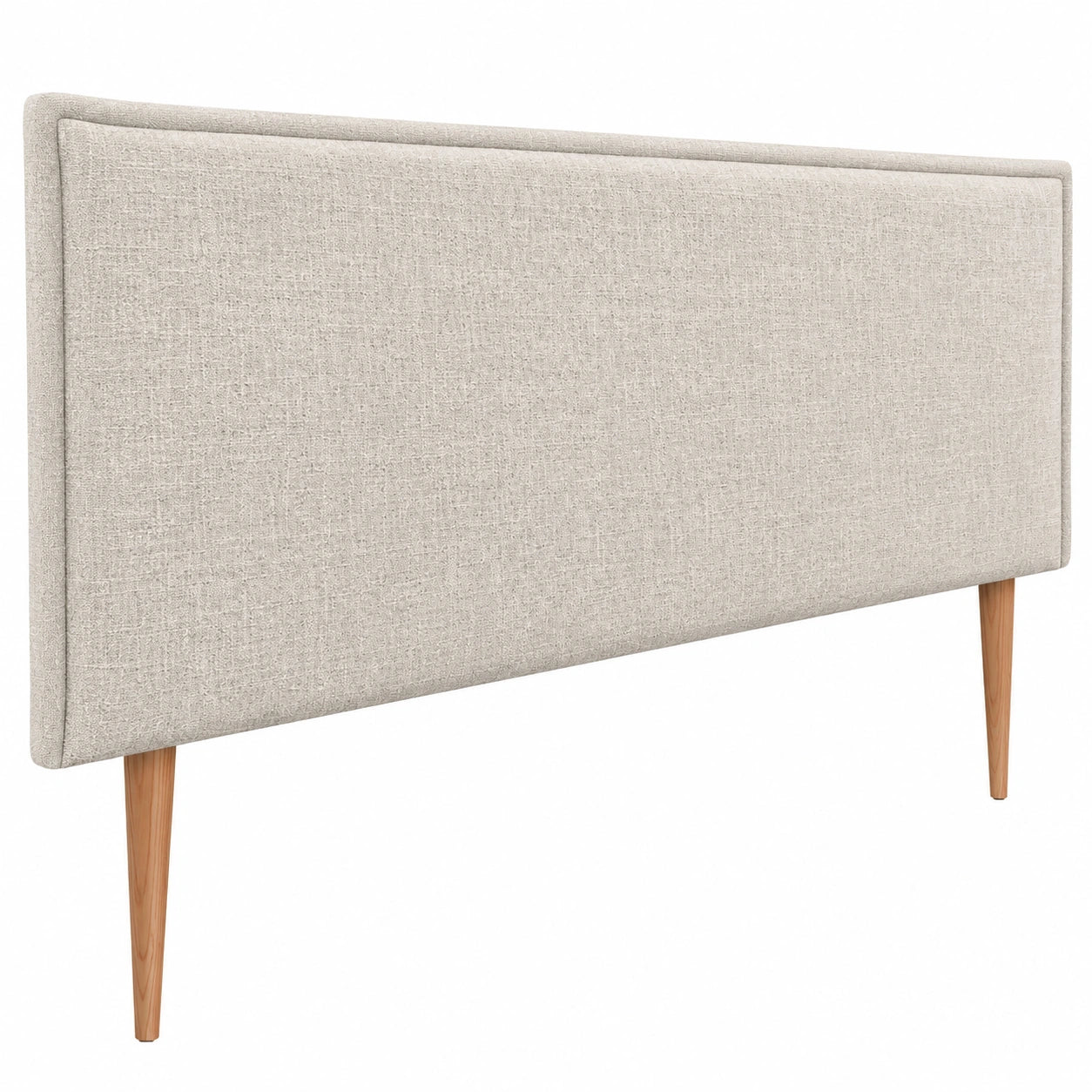 Kopfteil – 145 × 105 cm, moderner Stil, aus Leinen, Beige, für Schlafzimmer